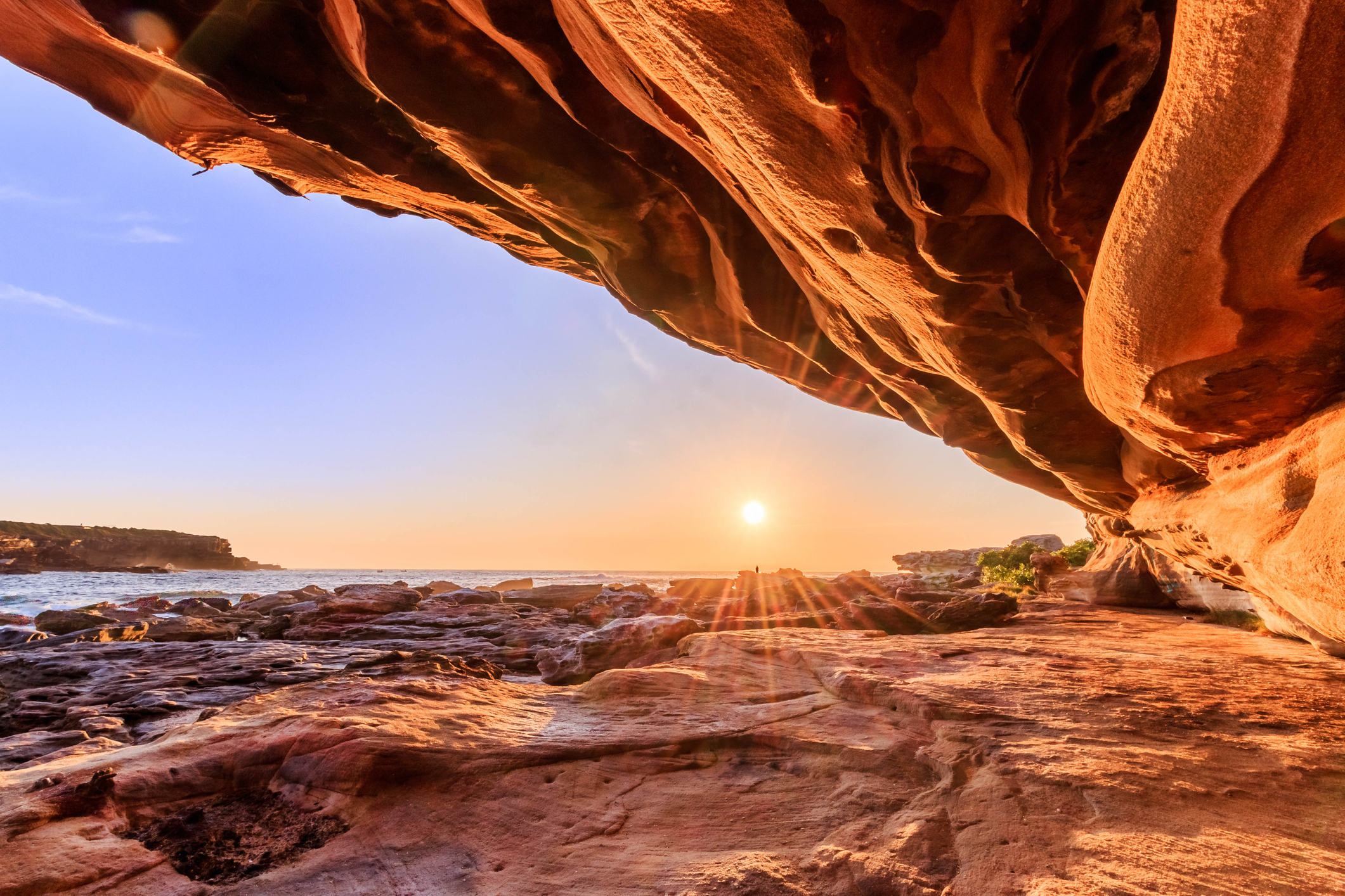 Sunrise at Little Bay Beach, NSW, Australia